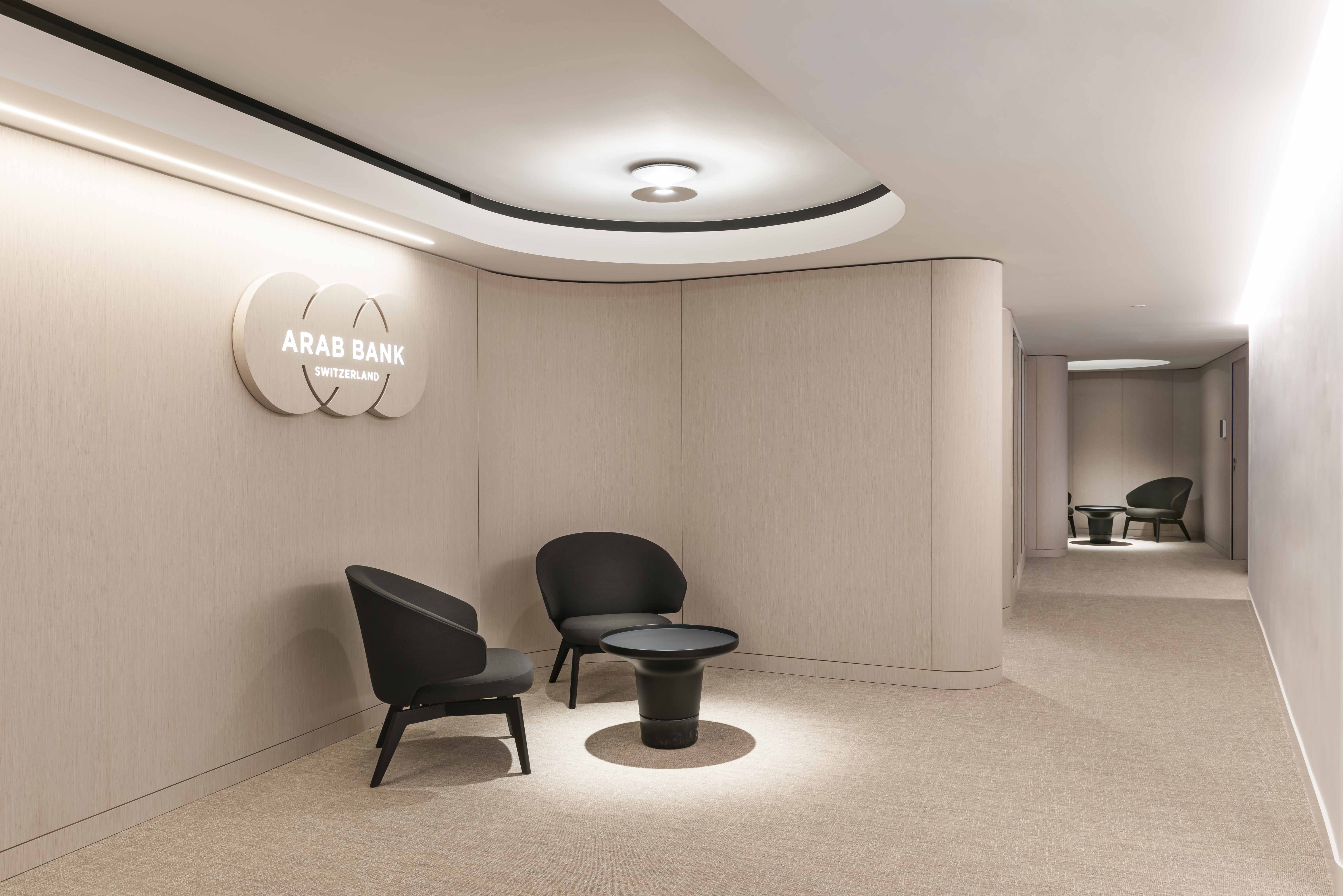 Banque privée — espaces collaborateurs à Genève
