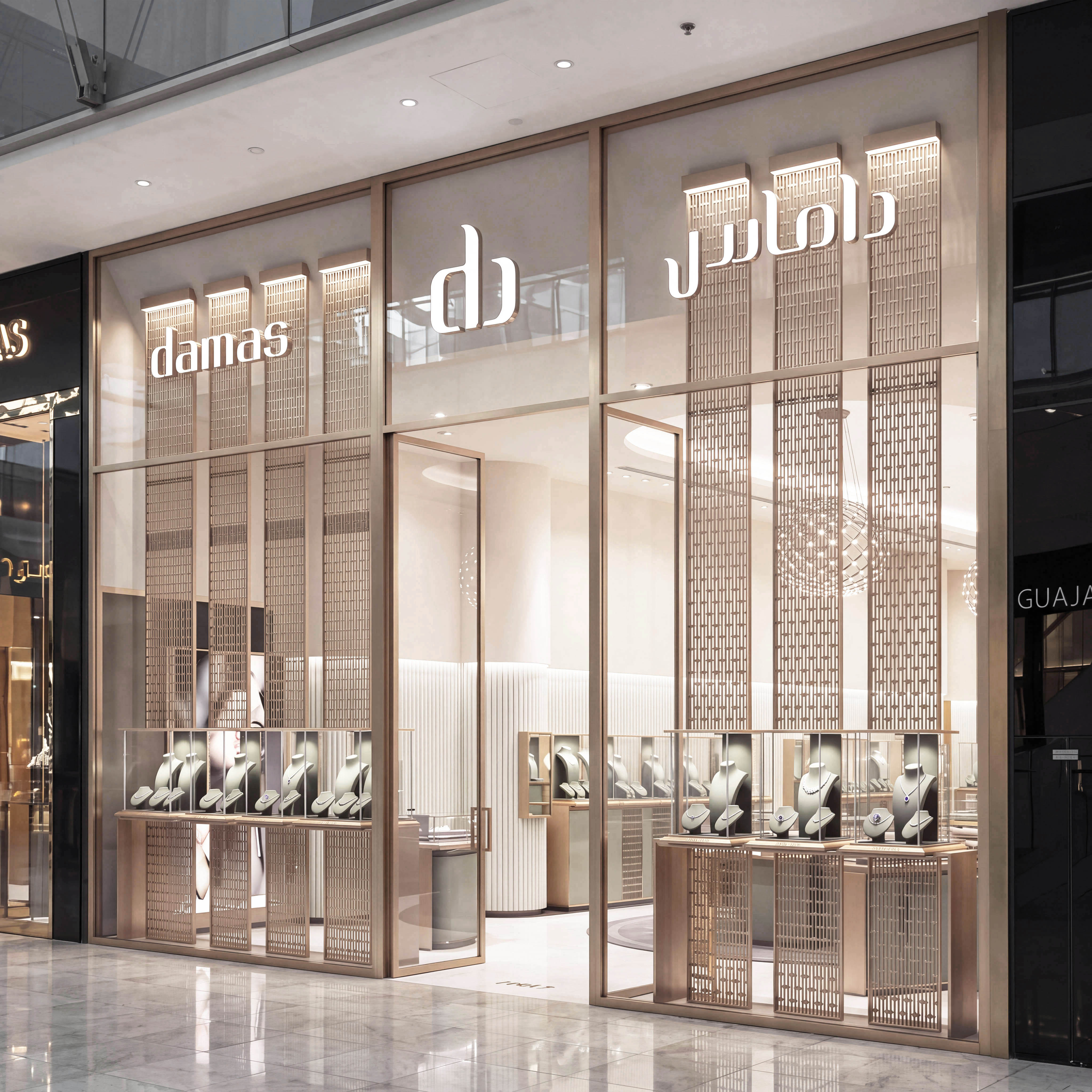 Damas — entrée du flagship store