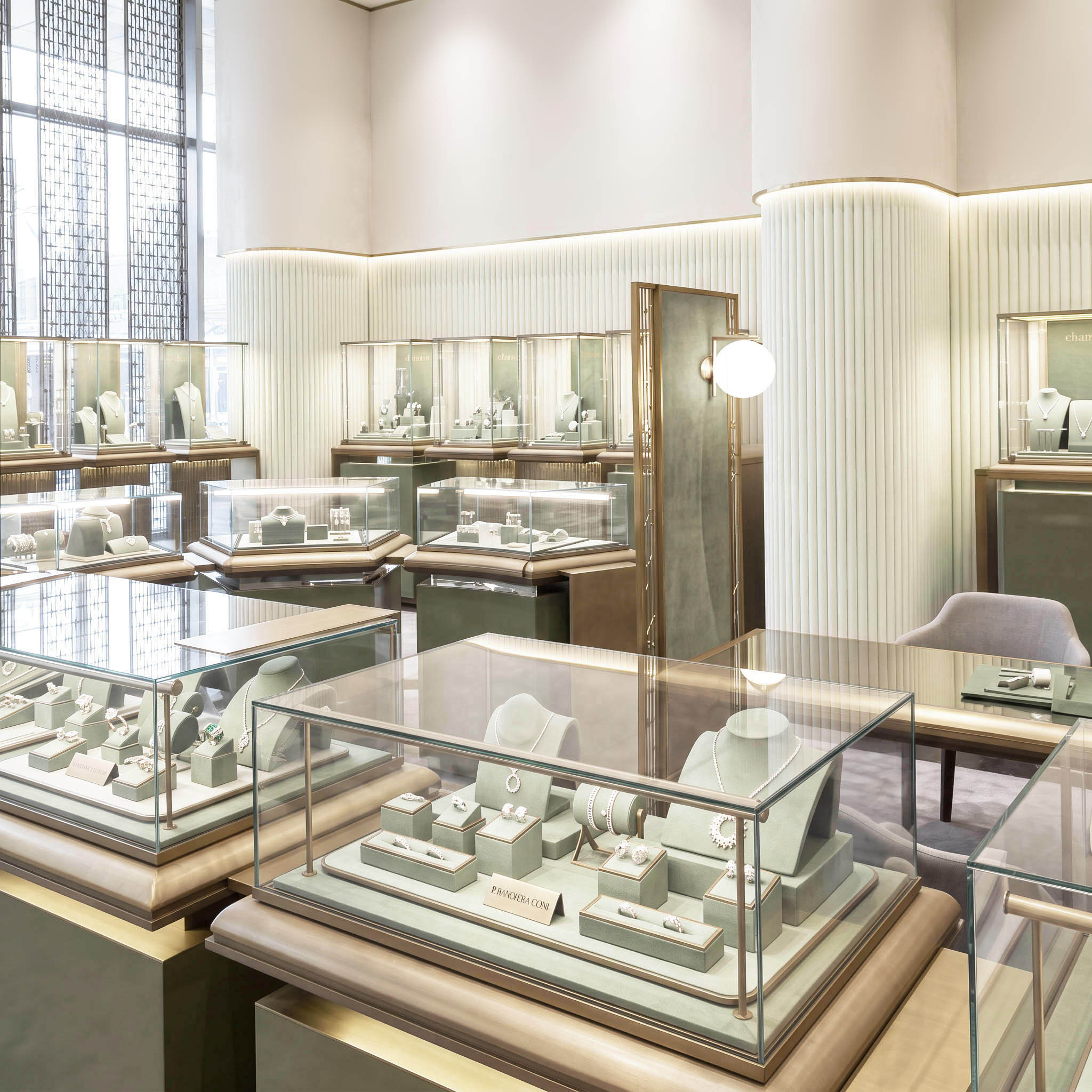 Damas — vitrines et espace de consultation