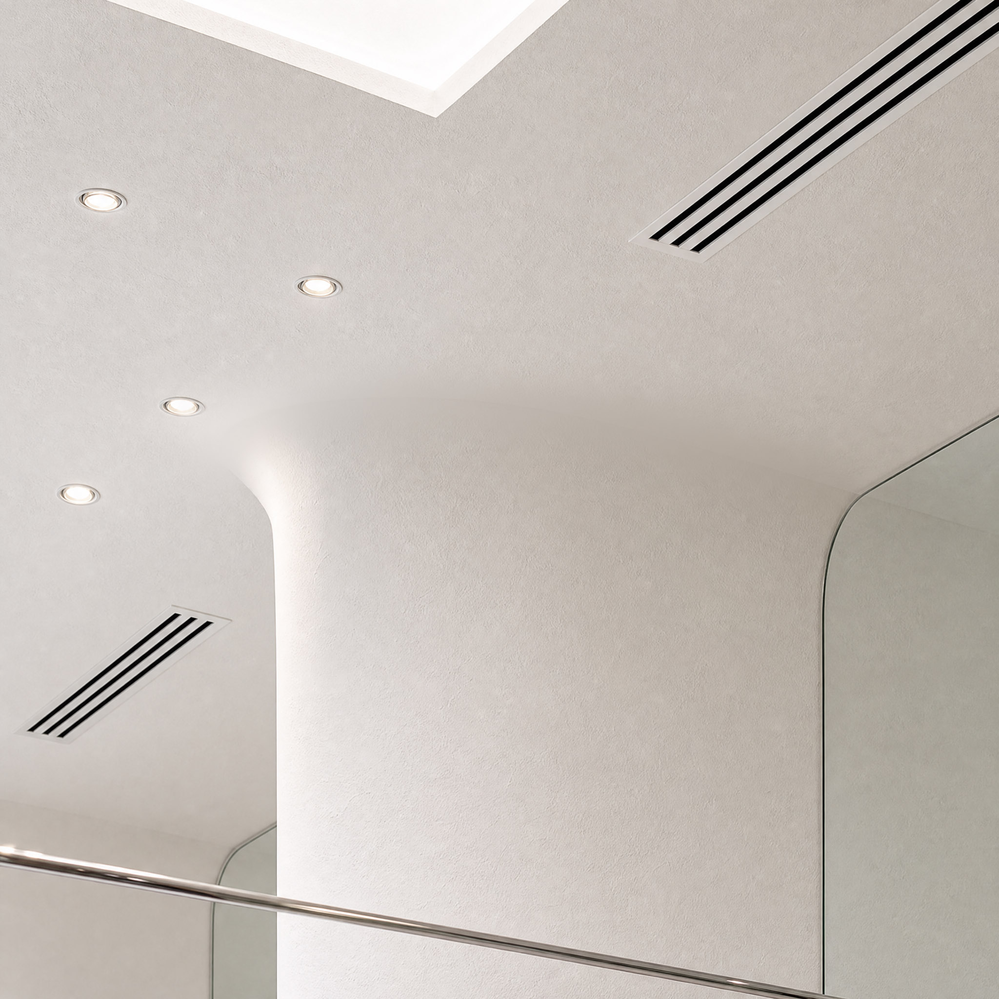 Damas — détail round junction plaster